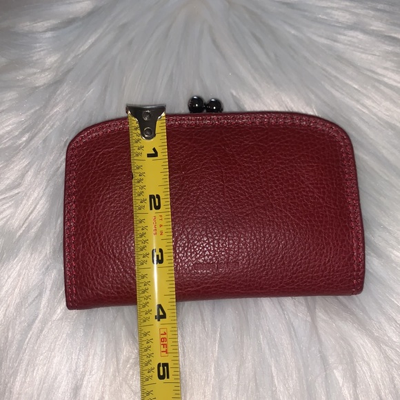 Genuine Leather Kisslock & wallet(burgundy & black ) - Picture 9 of 9